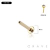 4MM FLAT DISK IMPLANT GRADE TITANIUM THREADLESS PUSH IN LABRET BAR